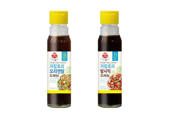 오뚜기 라이트앤조이 저칼로리 드레싱 2종/사진=오뚜기
