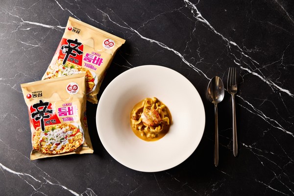 레스토랑 페리지가 신라면 툼바로 만든 파스타 요리/사진=농심