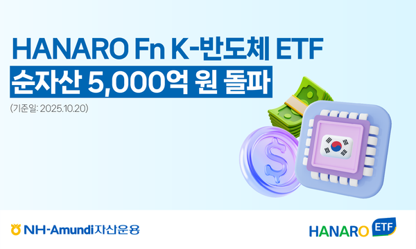 HANARO Fn K-반도체 ETF 순자산 5000억원 돌파/사진=NH-Amundi자산운용