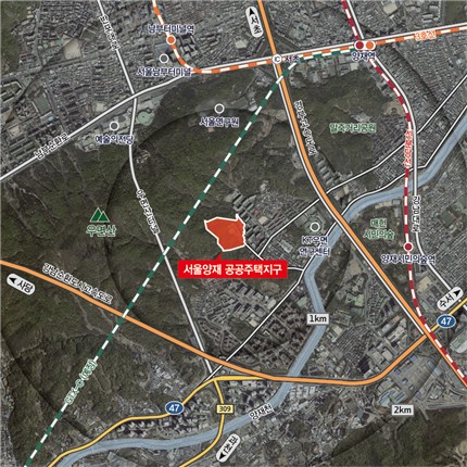 '서울양재 공공주택지구'위치도 /사진=LH제공
