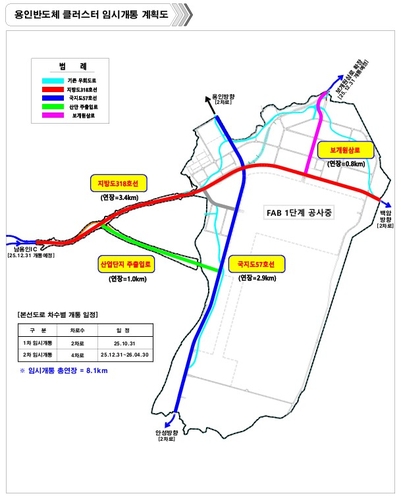 용인 반도체 산단 통과 지방도 2개 노선/사진=경기도